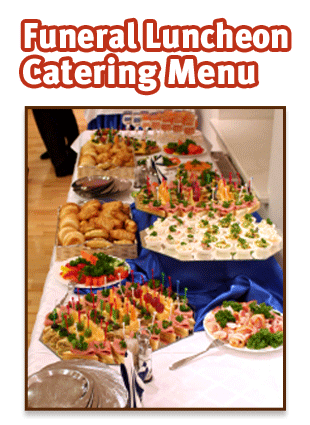 menu funeral catering luncheon planning